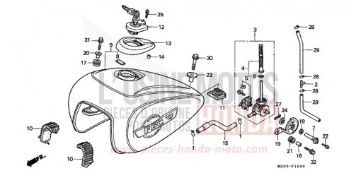 FUEL TANK GL1500CV de 1997